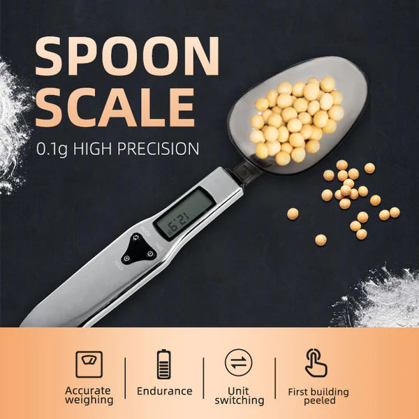 500g/0.1g Digital Spoon Scale with Detachable Tray
